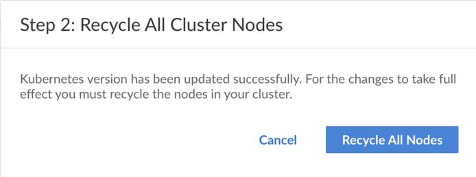Kubernetes upgrade step 2. Kubernetes cluster step 2
