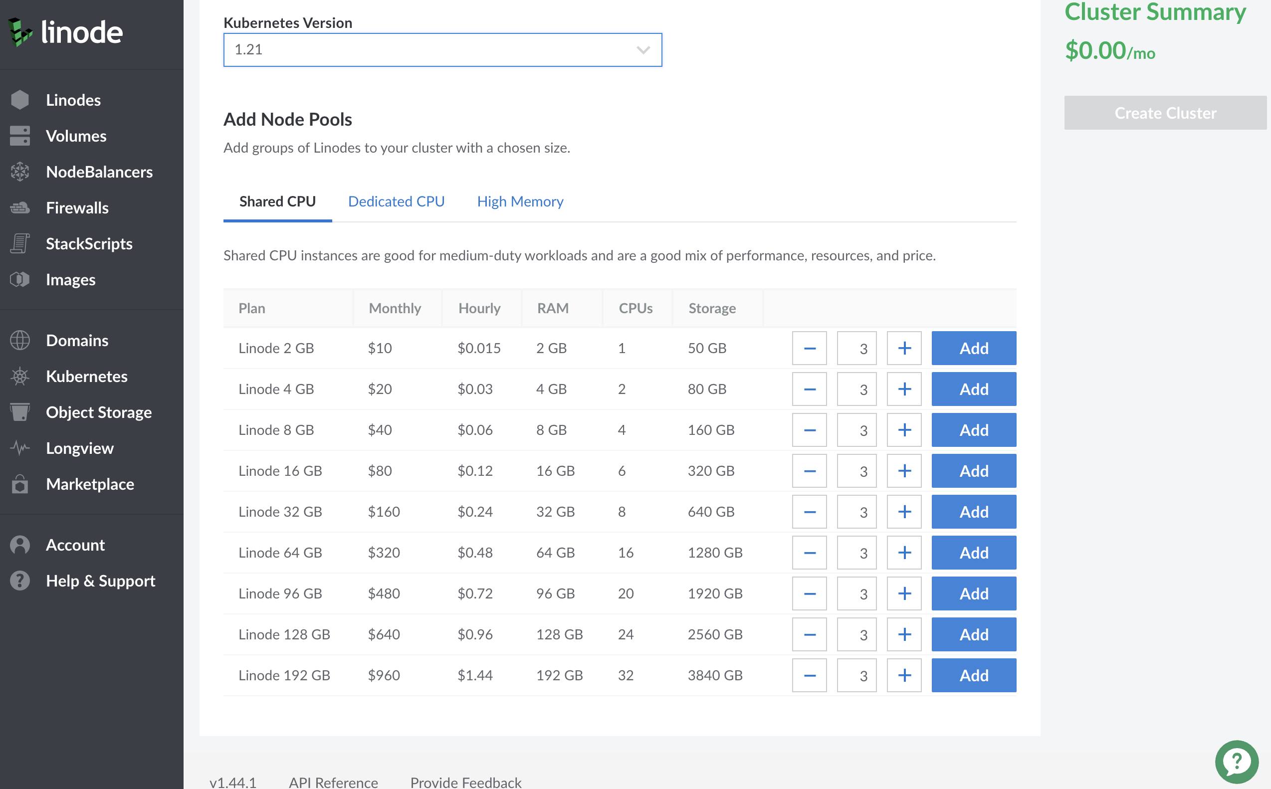Select your cluster's resources Select your cluster’s resources